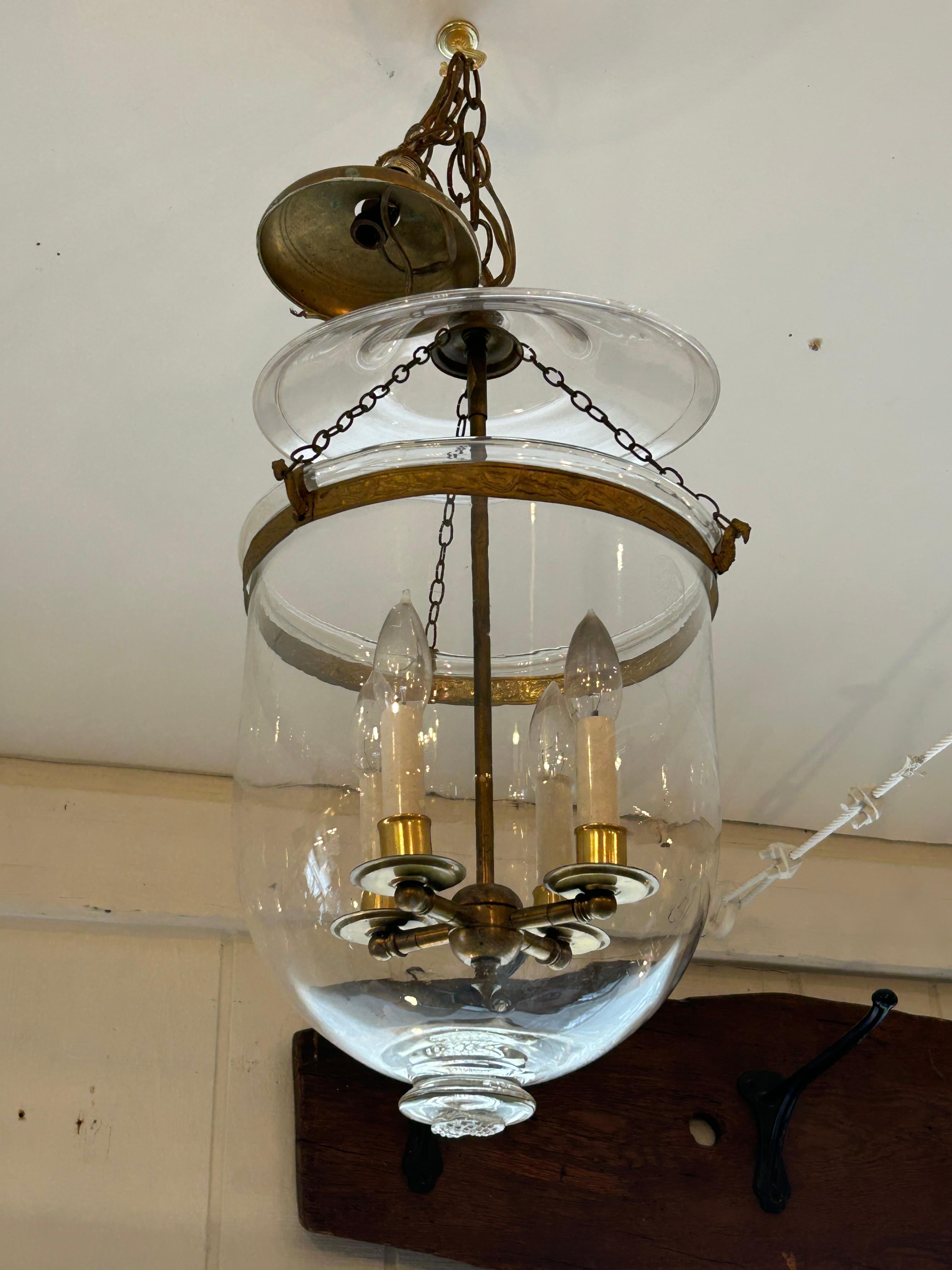 Antike österreichische Glocke Laterne Anhänger Kronleuchter im Angebot 1