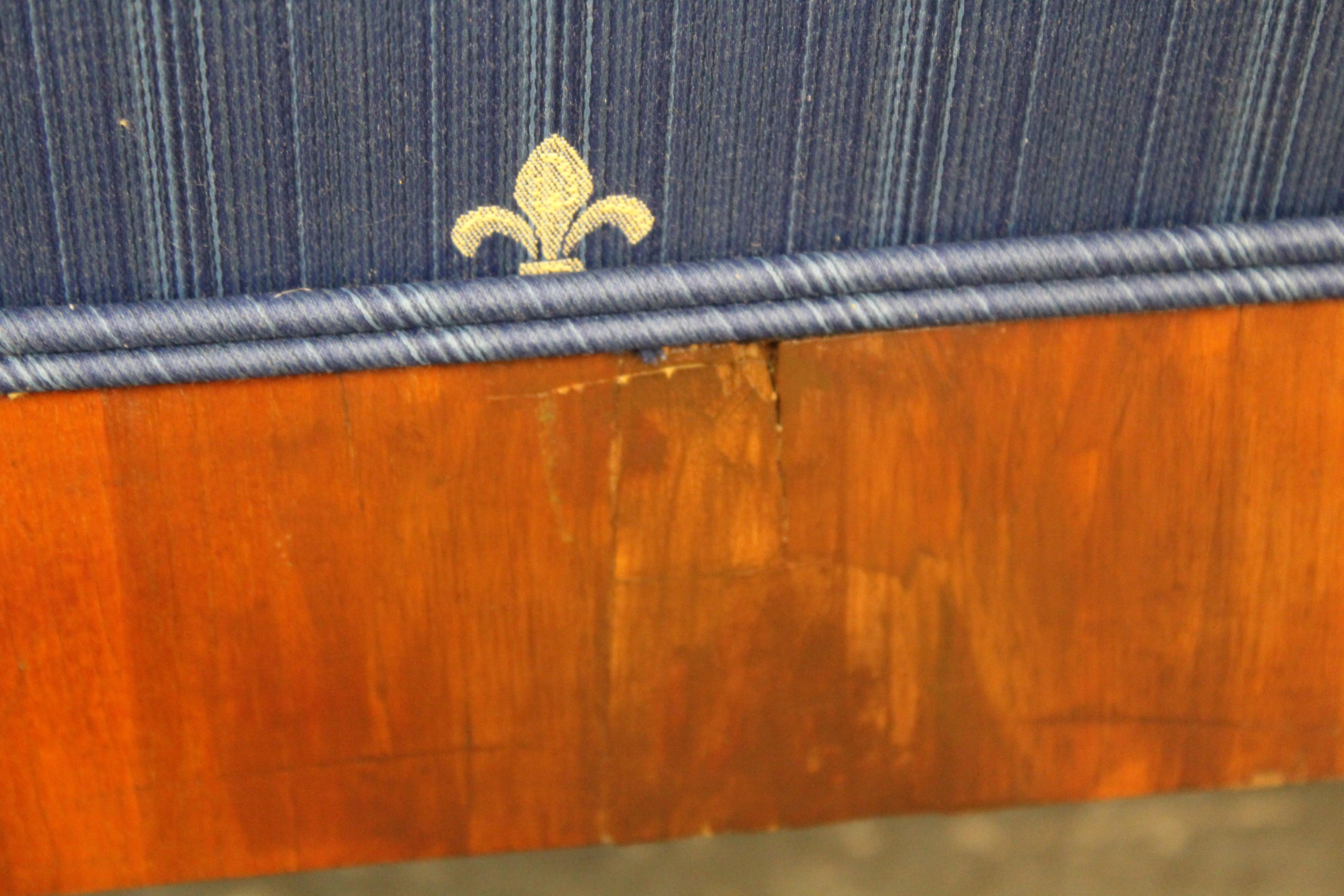 Antiker österreichischer Biedermeier Intarsien-Liegestuhl im Angebot 3