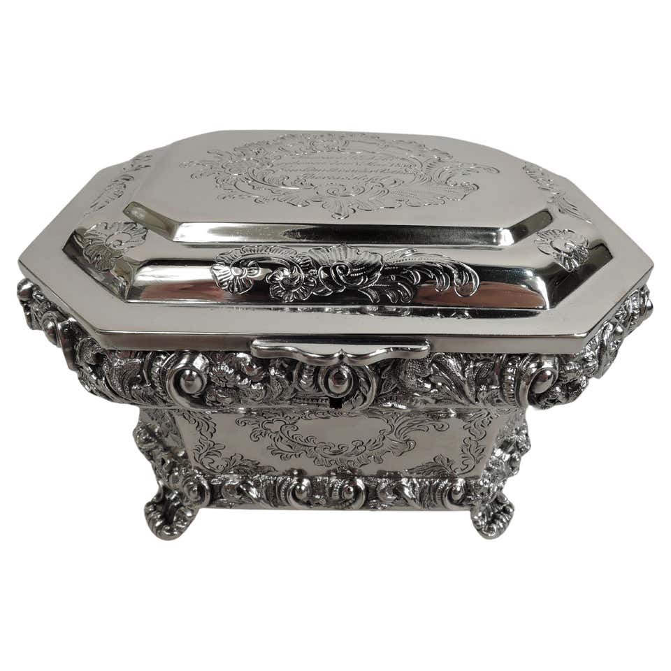 Austrian Silver Money Box Piggy Bank Treasure Chest, circa 1880-1885 at ...