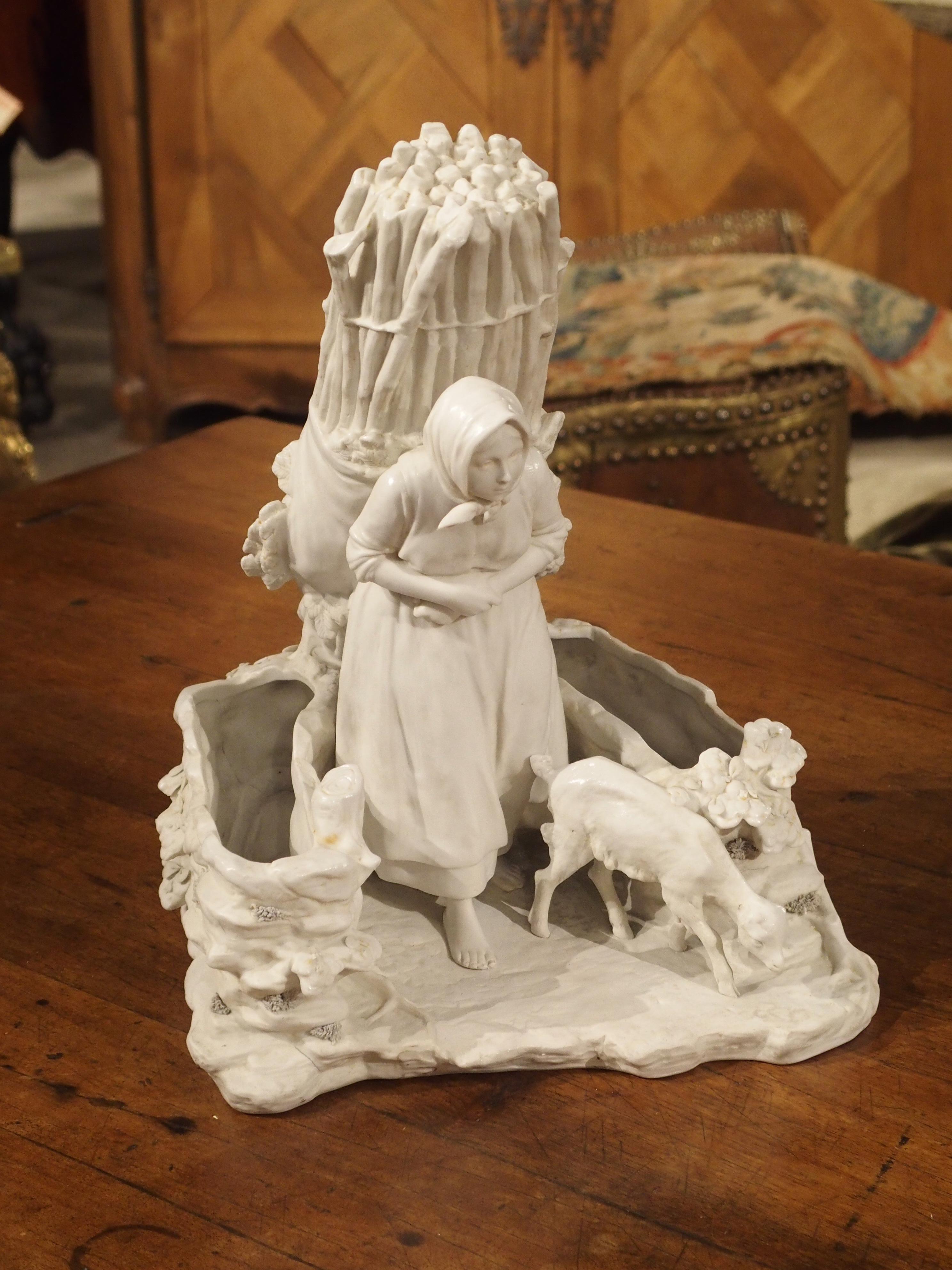 Antique Austrian Bisque Statue, Early 1900s 14