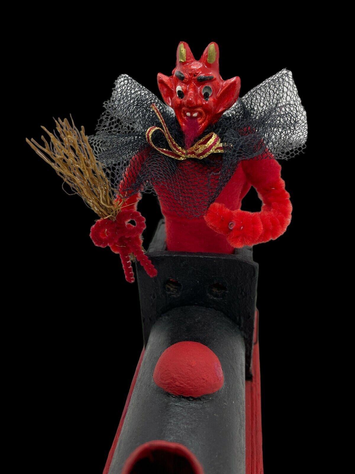 Antique Austrian Christmas Krampus Companion Belsnickel Figure, 1920s For Sale 1