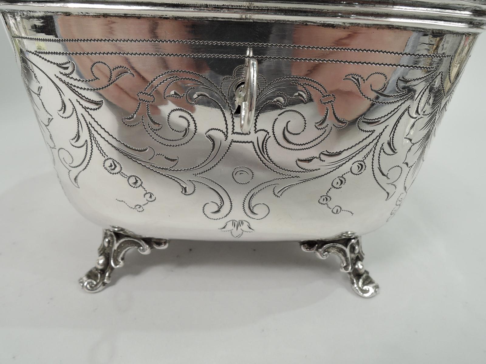 20th Century Antique Austrian Classical Silver Keepsake Casket Box