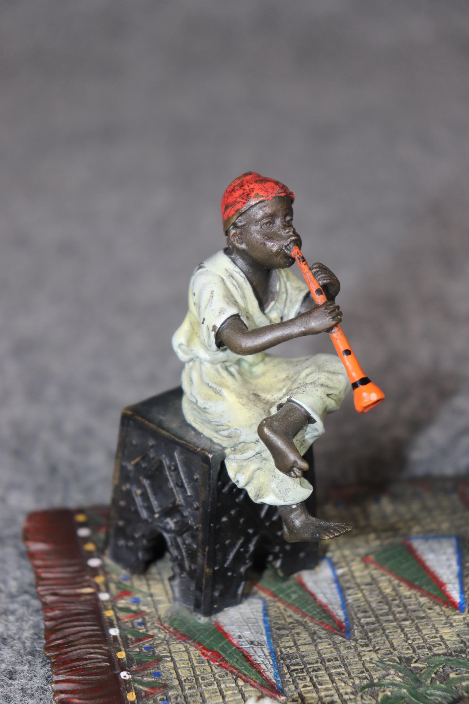Bronze autrichien ancien peint à froid représentant des enfants dansant par Bergmann Bon état - En vente à Swedesboro, NJ