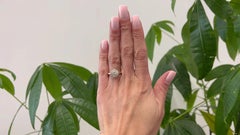 Antique Austrian Diamond Silver 14k Rose Gold Cluster Ring