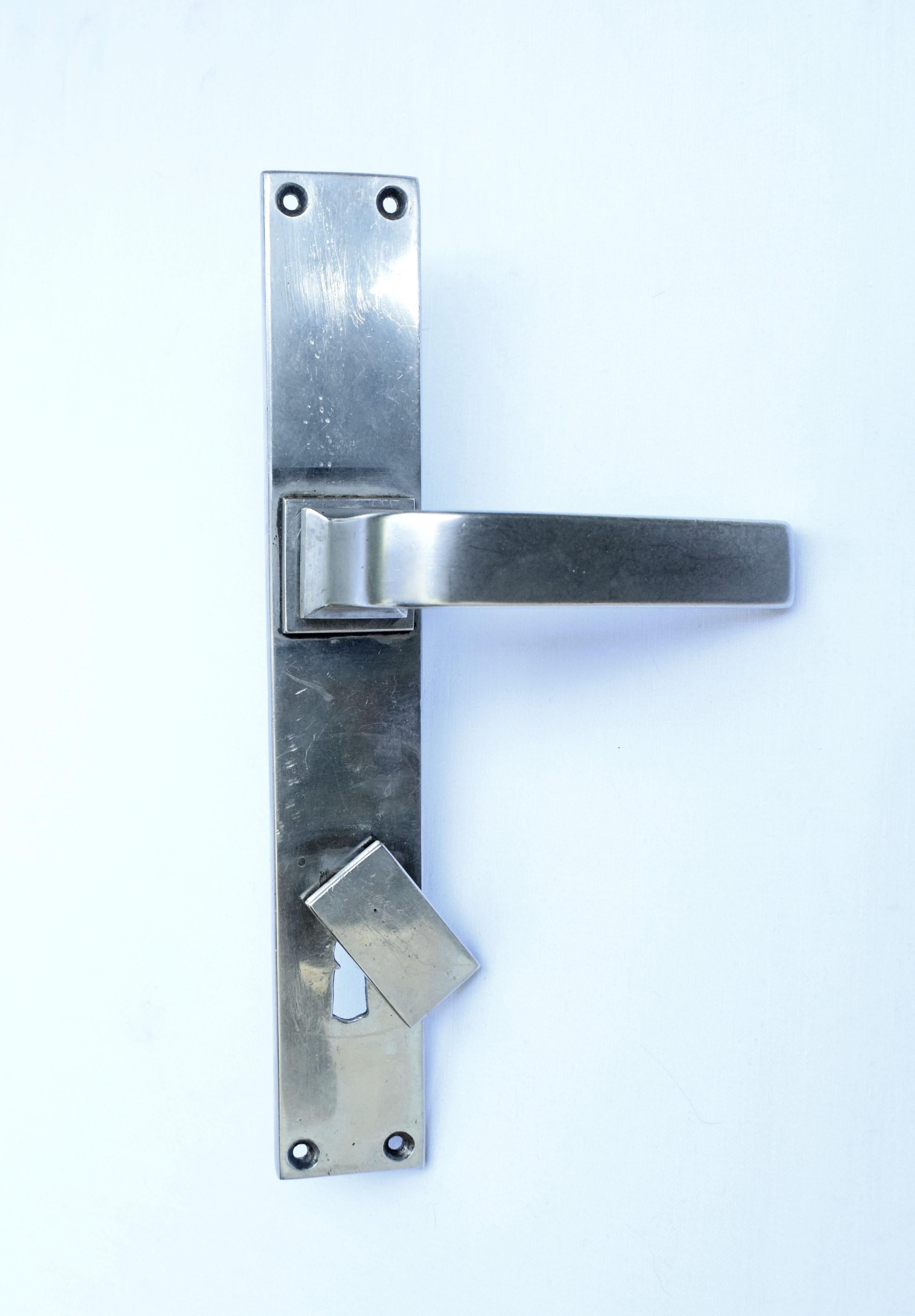 Pomos de puerta austriacos antiguos de Otto Wagner, juego de 2 en Bueno estado para la venta en Purkersdorf, AT