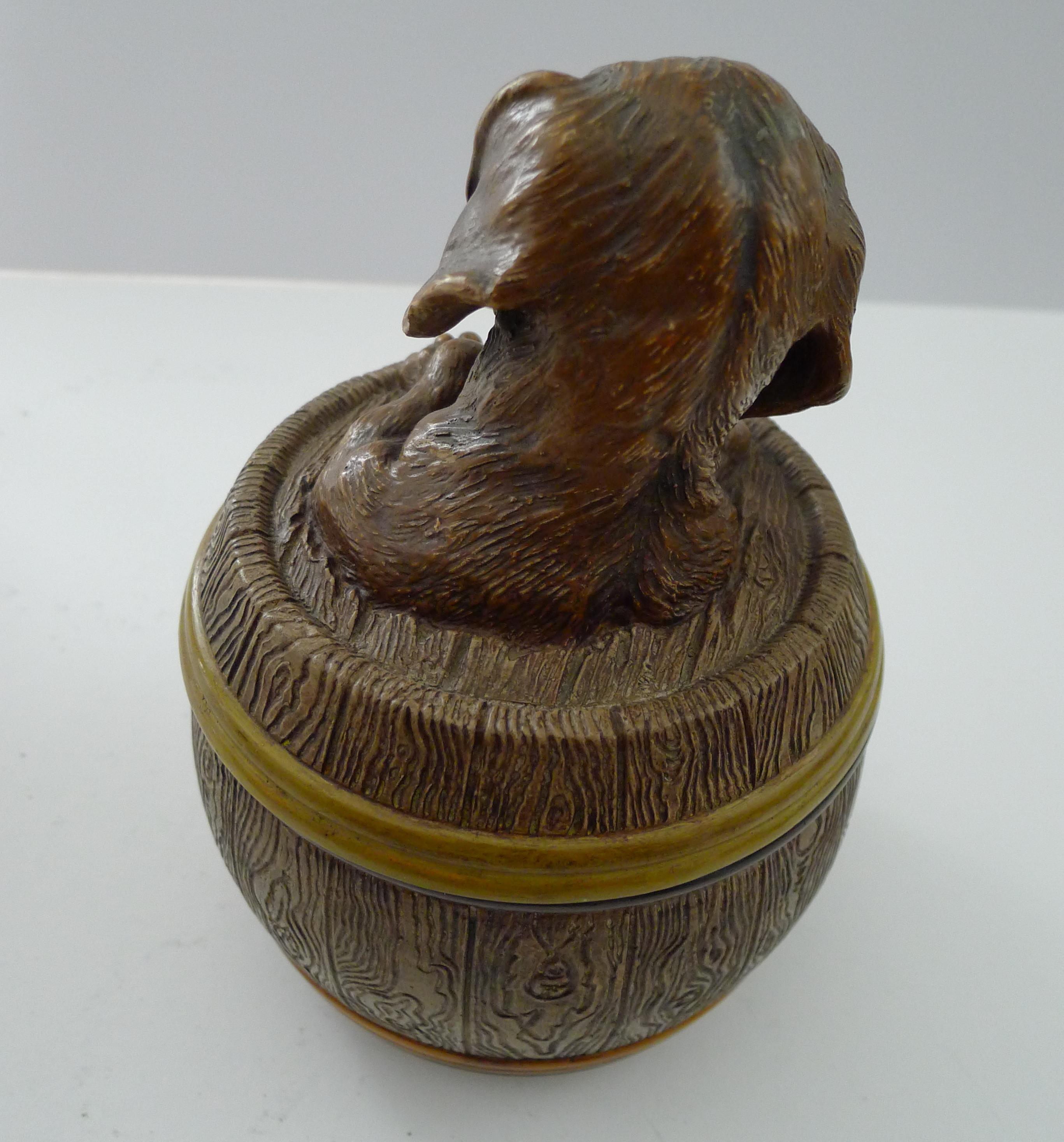 Antique Austrian Figural Tobacco Jar by Johann Maresch For Sale 2