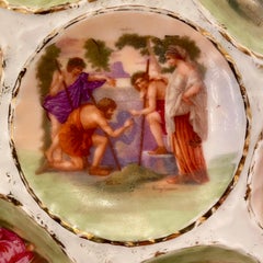Austrian Hand Painted Victoria Carlsbad Porcelain Oyster Plate, circa 1890