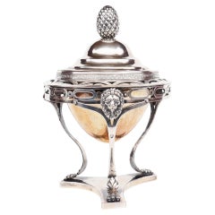 Antique Austrian Hungarian Empire Bonboniere Sterling Silver / 450 gr