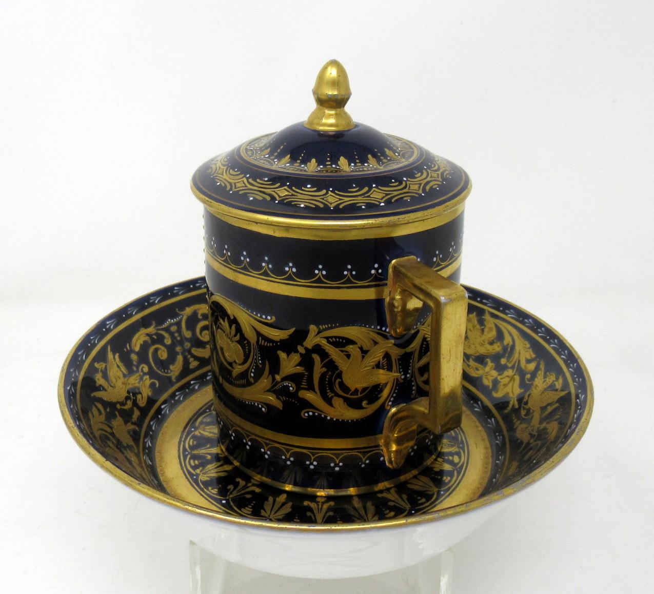 antique chocolate tea set