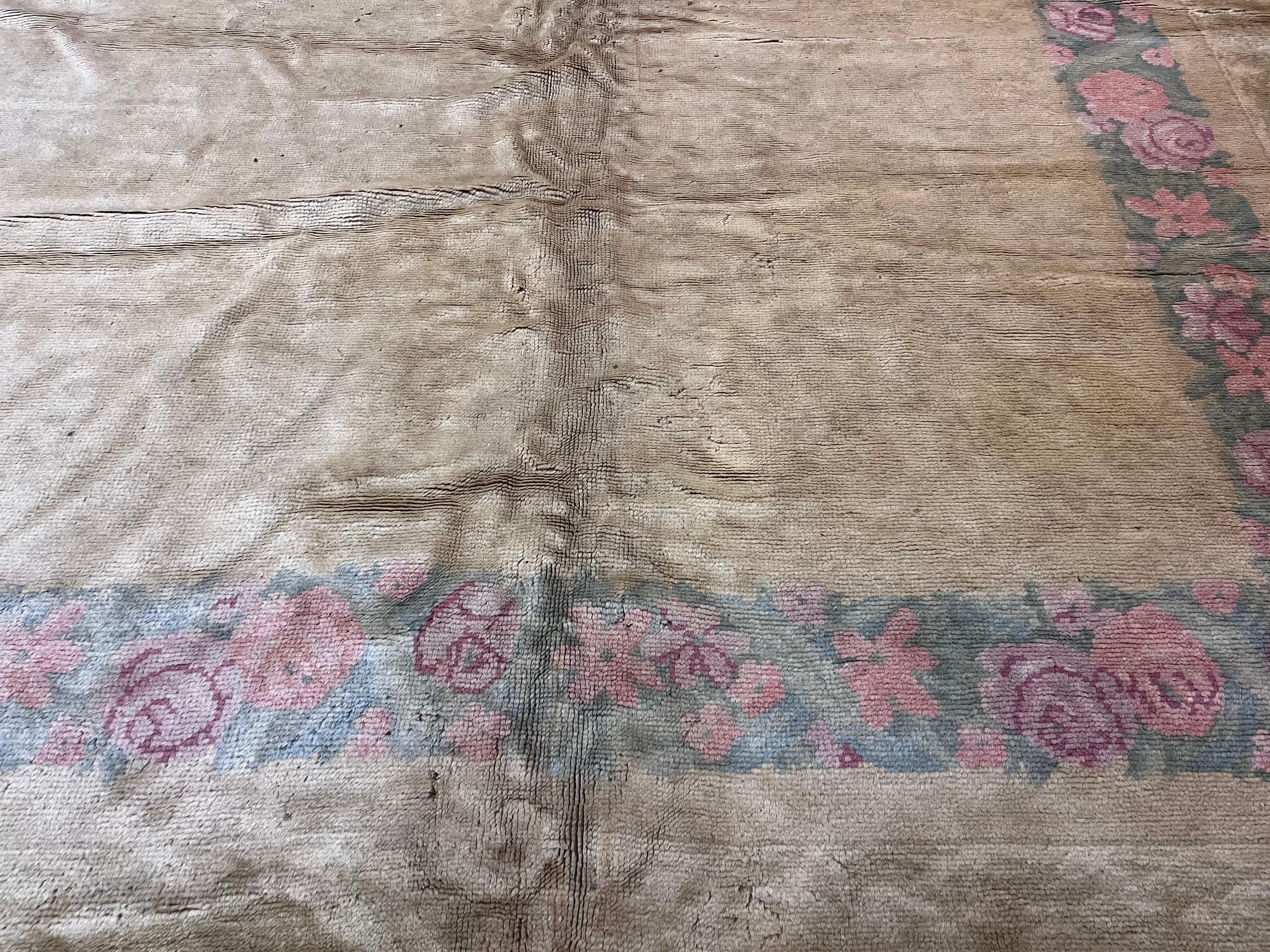 Wool Antique Austrian Savonnerie Rug 11’8