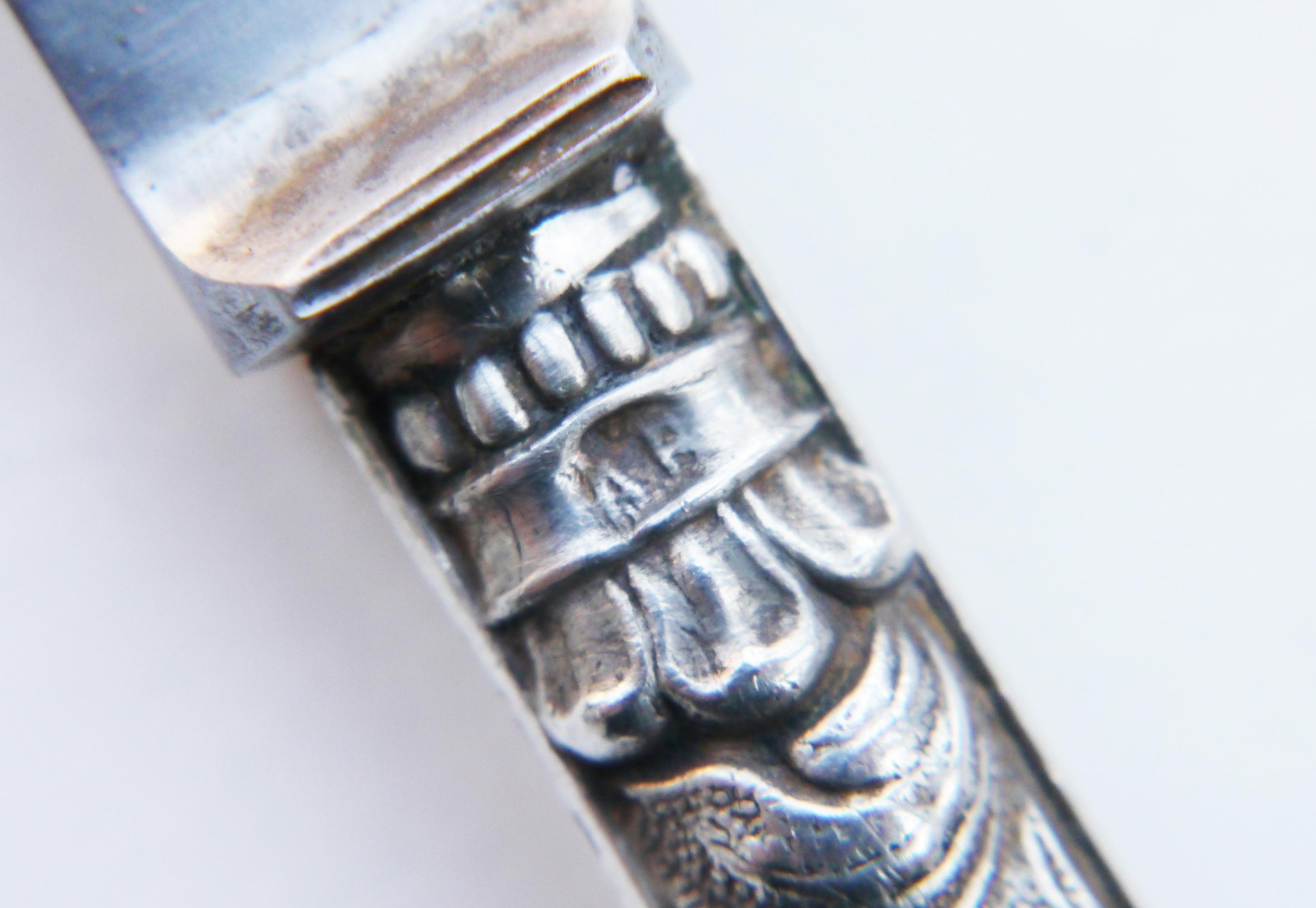 Fourchettes et couteaux à dessert autrichiens anciens en vente 10