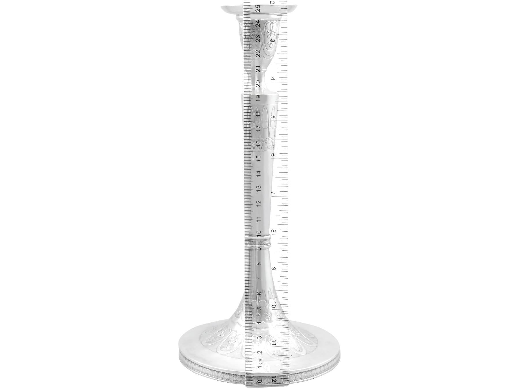 Antico candeliere austriaco d'argento del 1810 in vendita 4