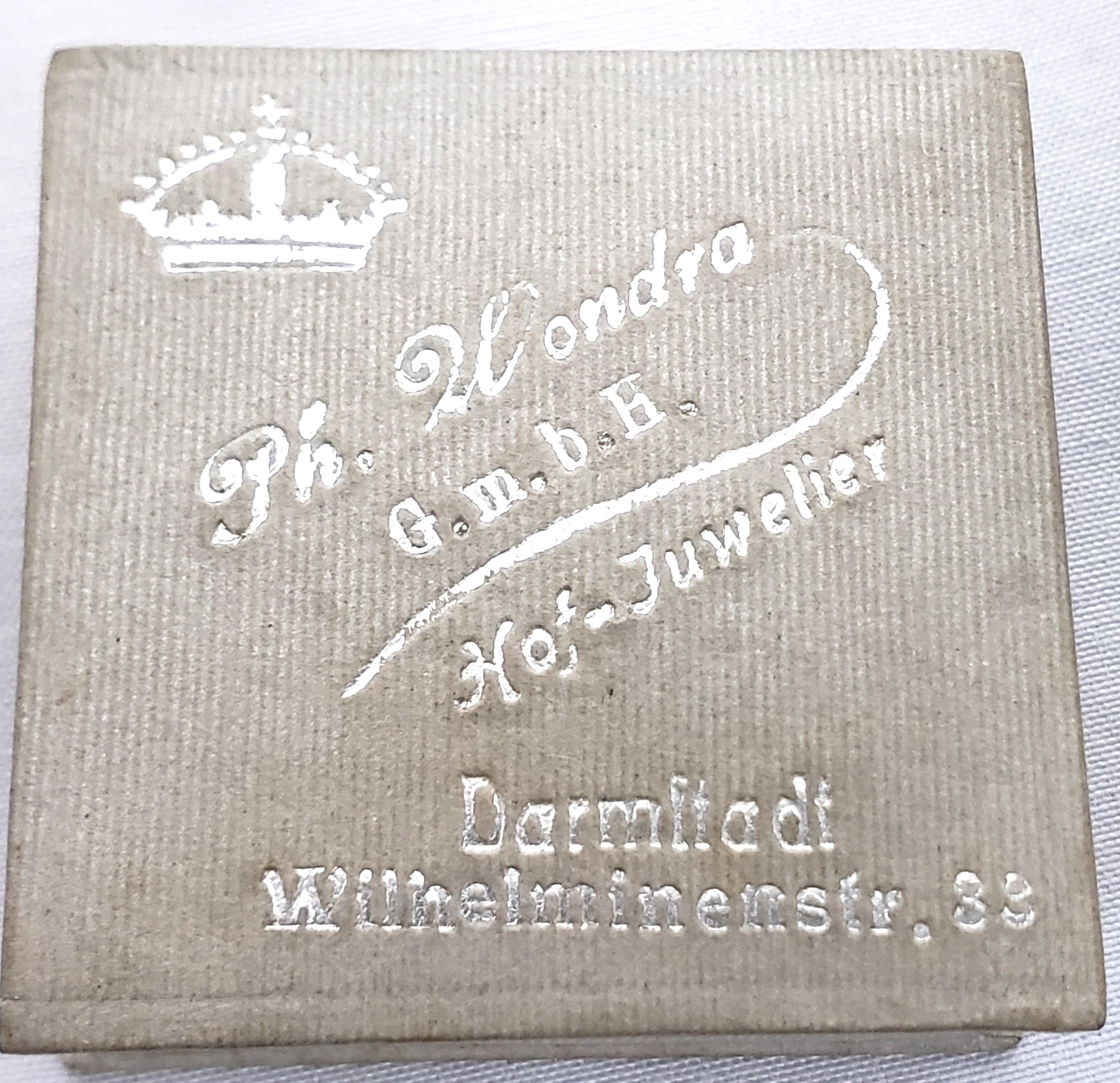Antike österreichische Brosche aus Silber und Emaille mit stilisiertem Tulpenmotiv im Angebot 3