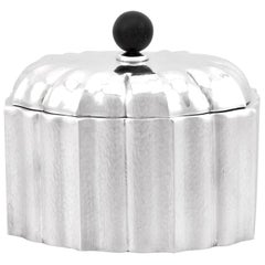 Antique Austrian Silver Tea Caddy, circa 1955