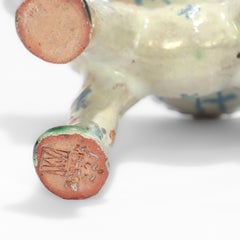 Antique Austrian Wiener Werkstätte Ceramic Horse Salt Cellar by Alice Ehmann