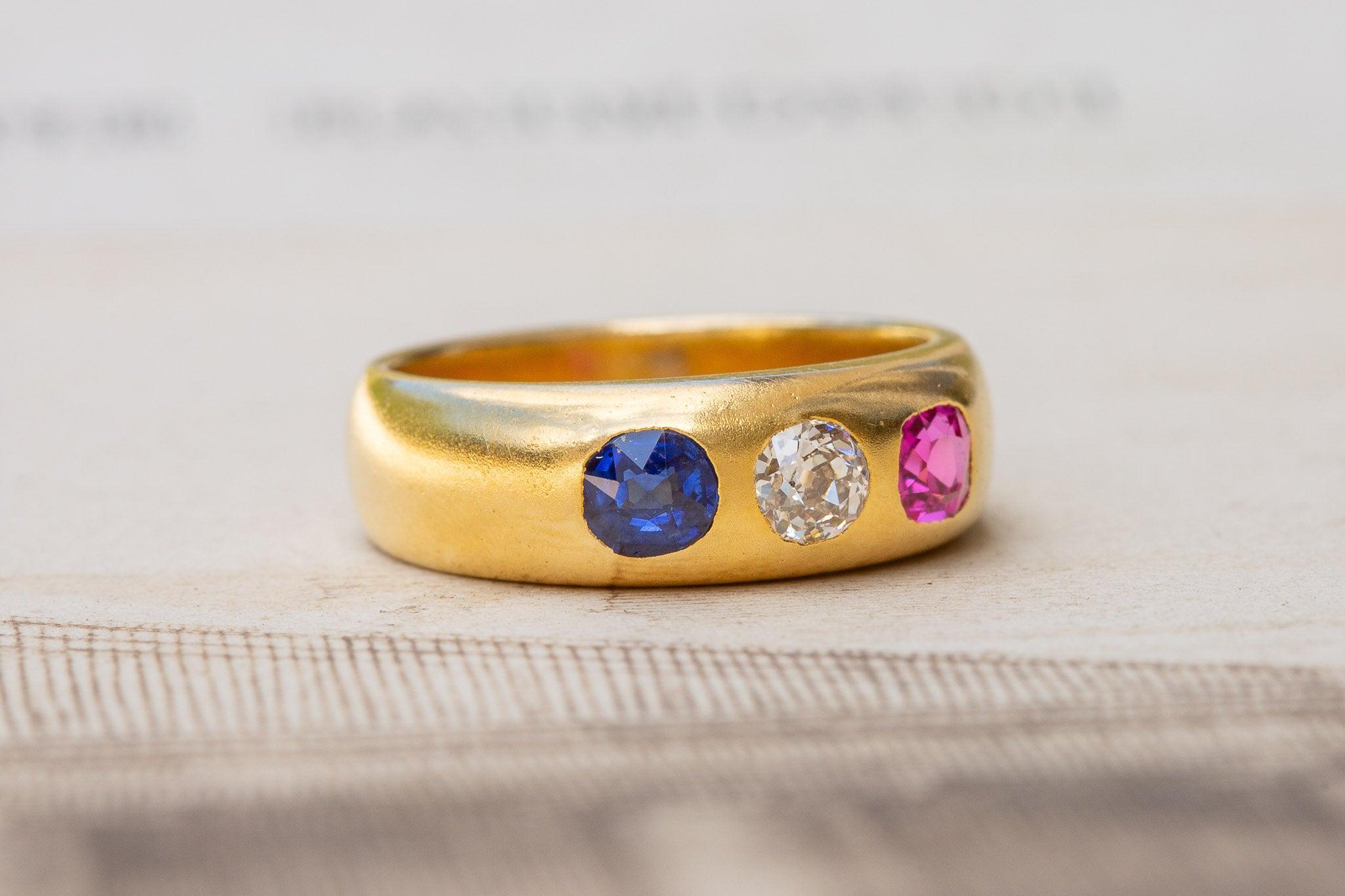 Antique Austro-Hungarian Gold Ring In Excellent Condition For Sale In London, GB