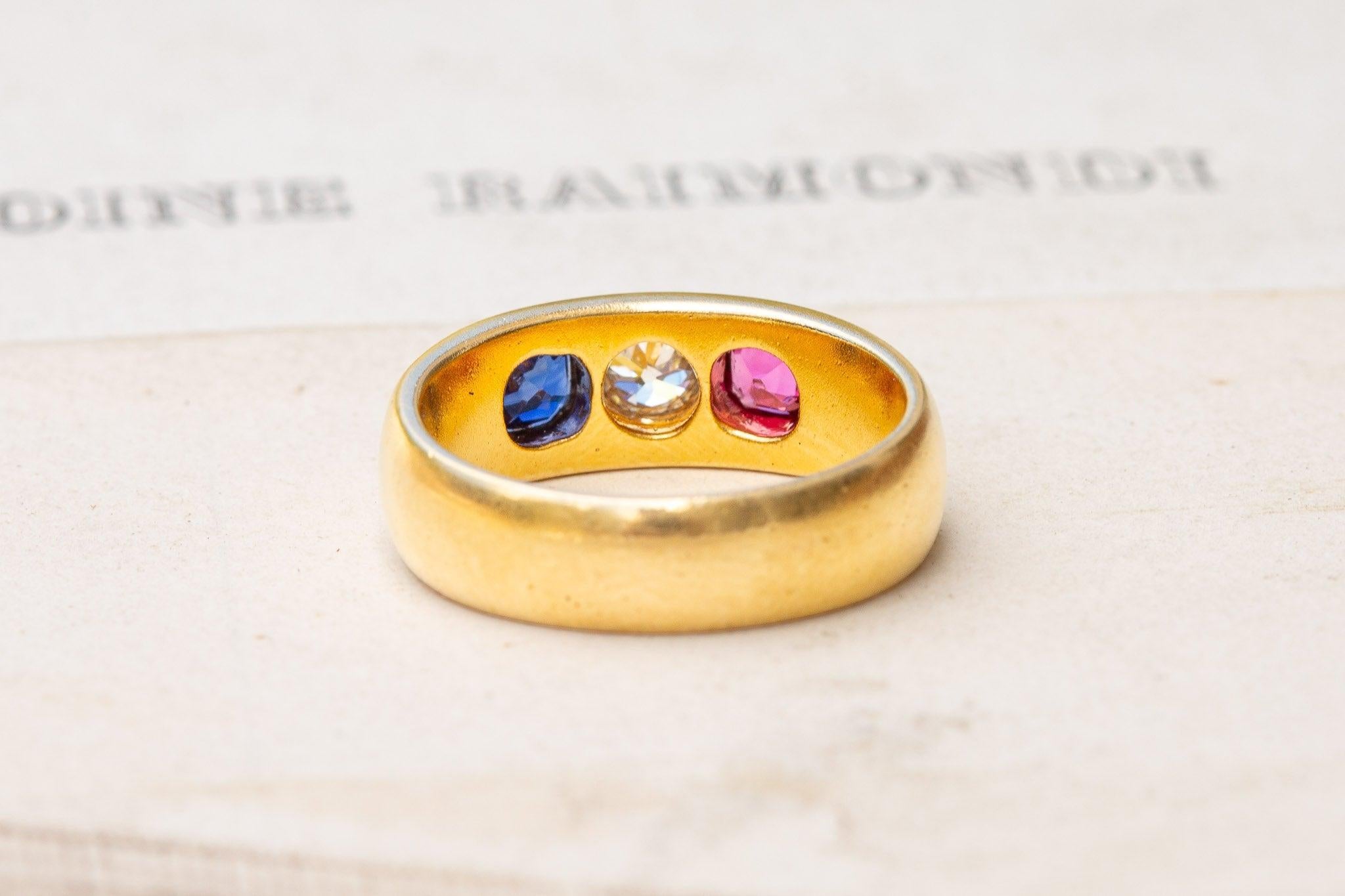 Women's or Men's Antique Austro-Hungarian Gold Ring For Sale