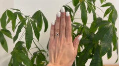 Antique Austro-Hungarian Sapphire Diamond 14k Yellow Gold Cluster Ring