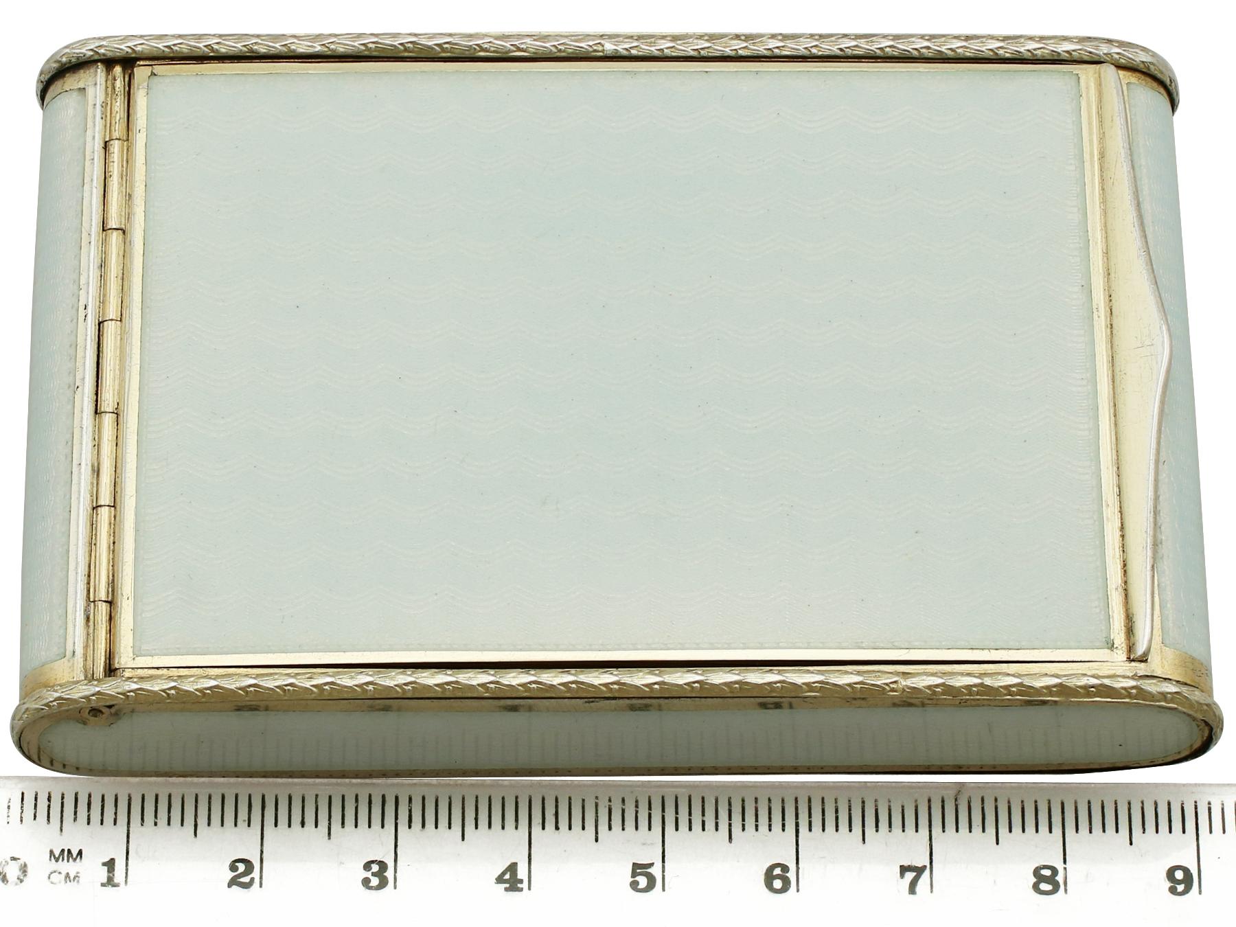 Antike österreichisch-ungarische Silber- und Emaille-Schachtel, um 1900 im Angebot 4