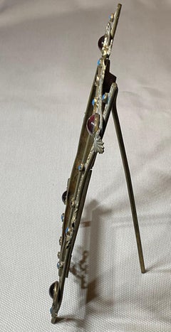 Antique Austro-Hungarian Style Jeweled Brass Picture Frame – Renaissance Revival