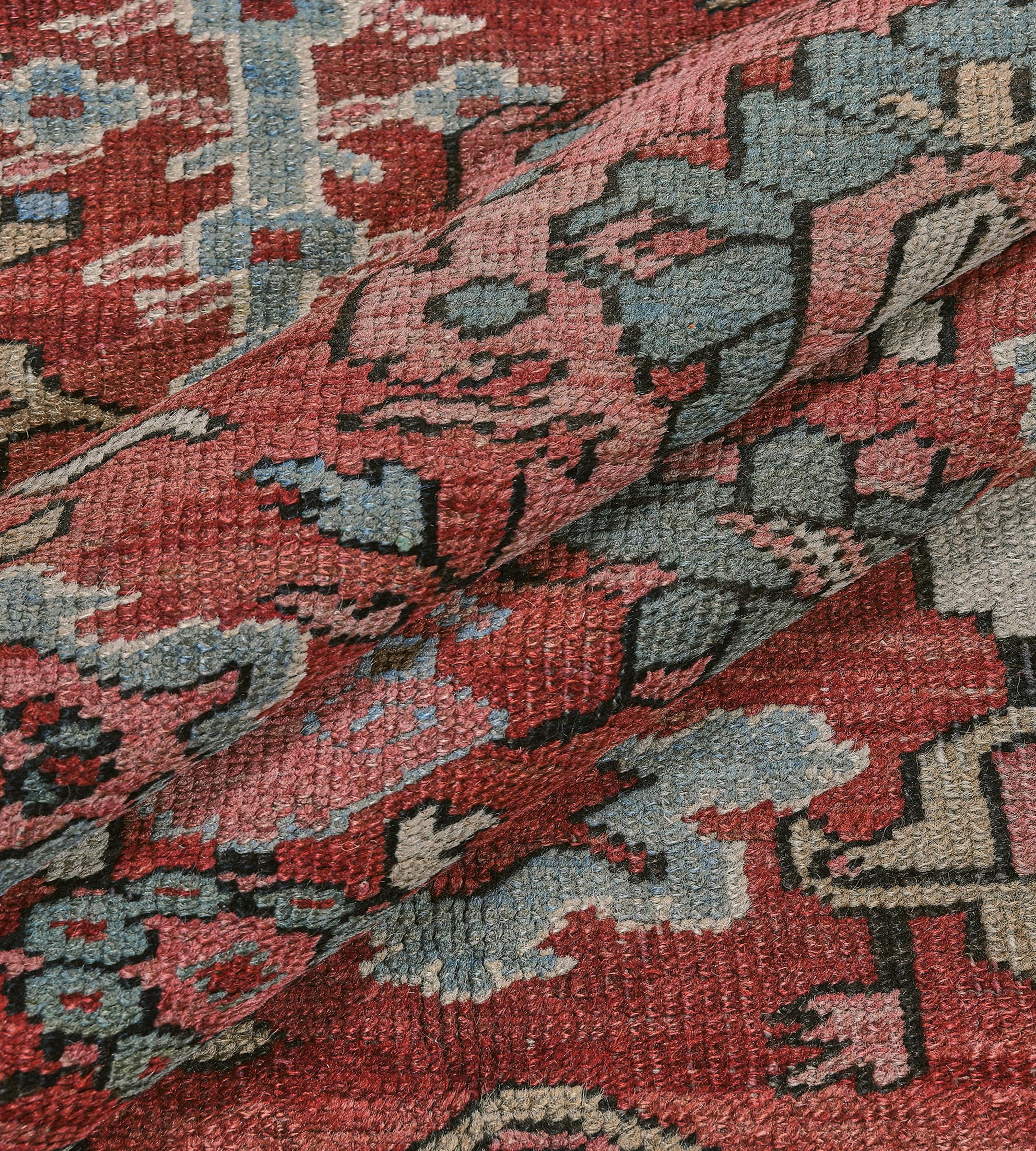 Antiker, authentischer, handgewebter, traditioneller, persischer Bakhshaish-Teppich aus Wolle im Angebot 3