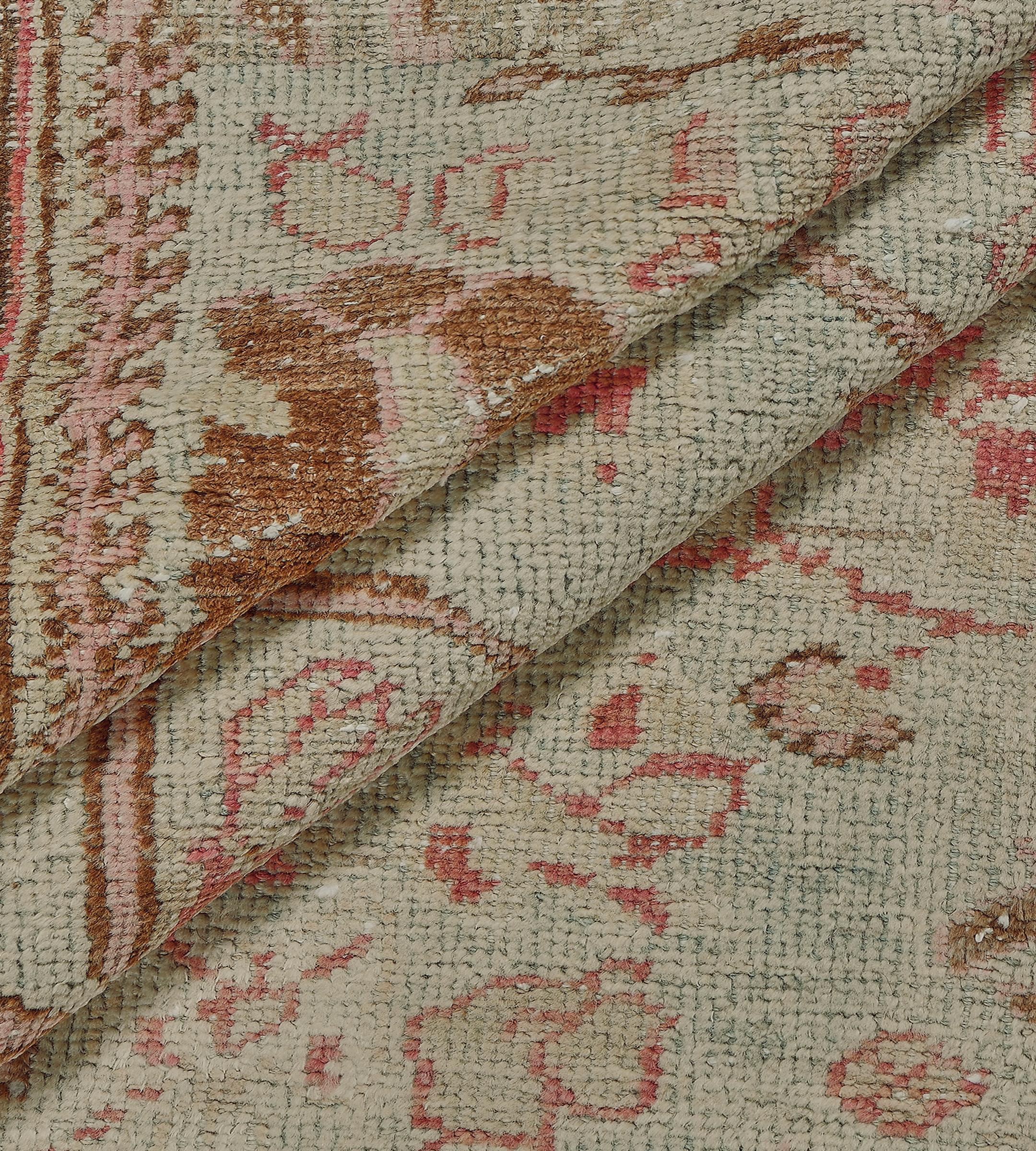 Antiker authentischer übergroßer, geblümter persischer Mahal-Teppich in Übergröße 12'x19' im Angebot 3