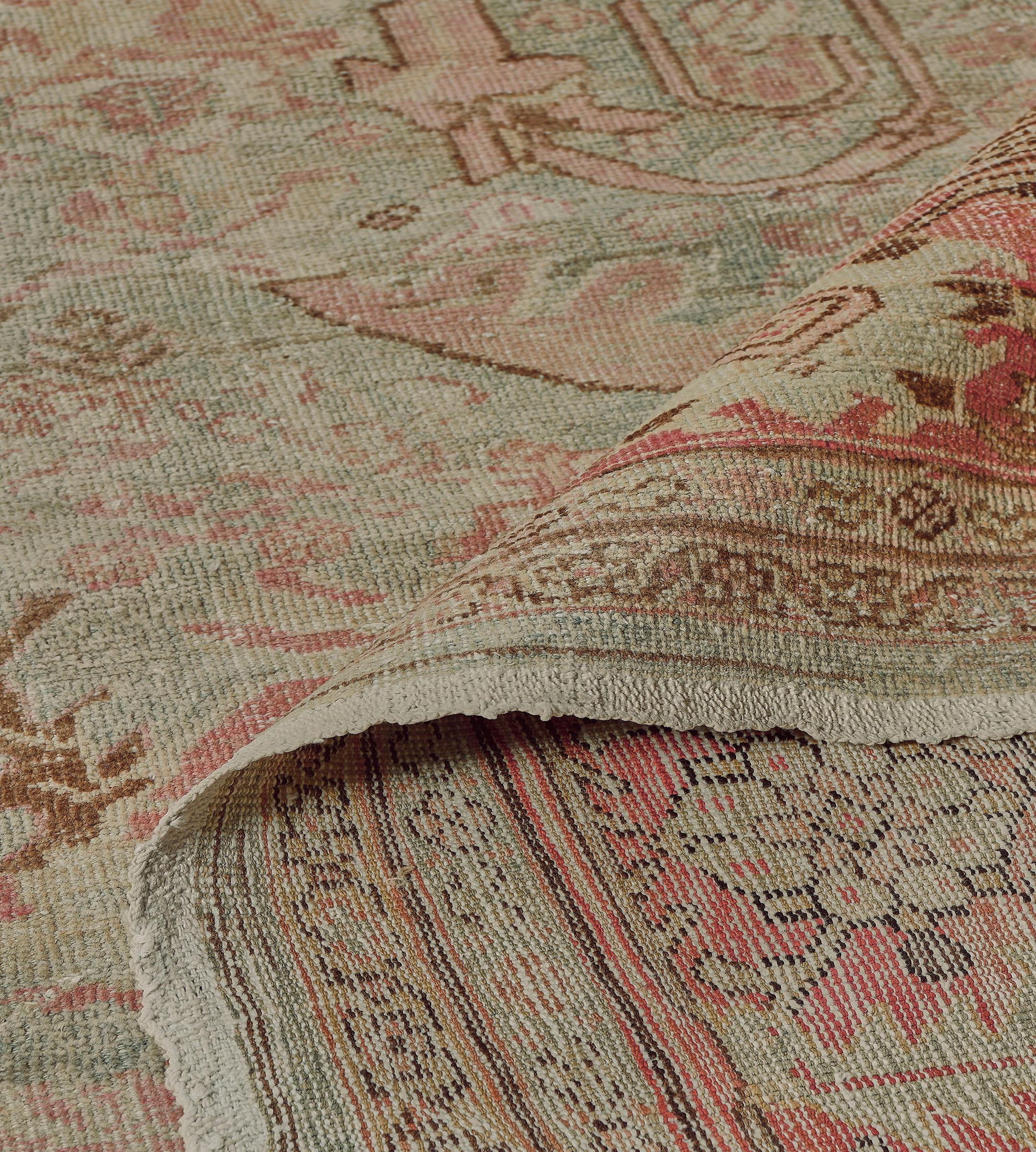 Antiker authentischer übergroßer, geblümter persischer Mahal-Teppich in Übergröße 12'x19' im Angebot 4