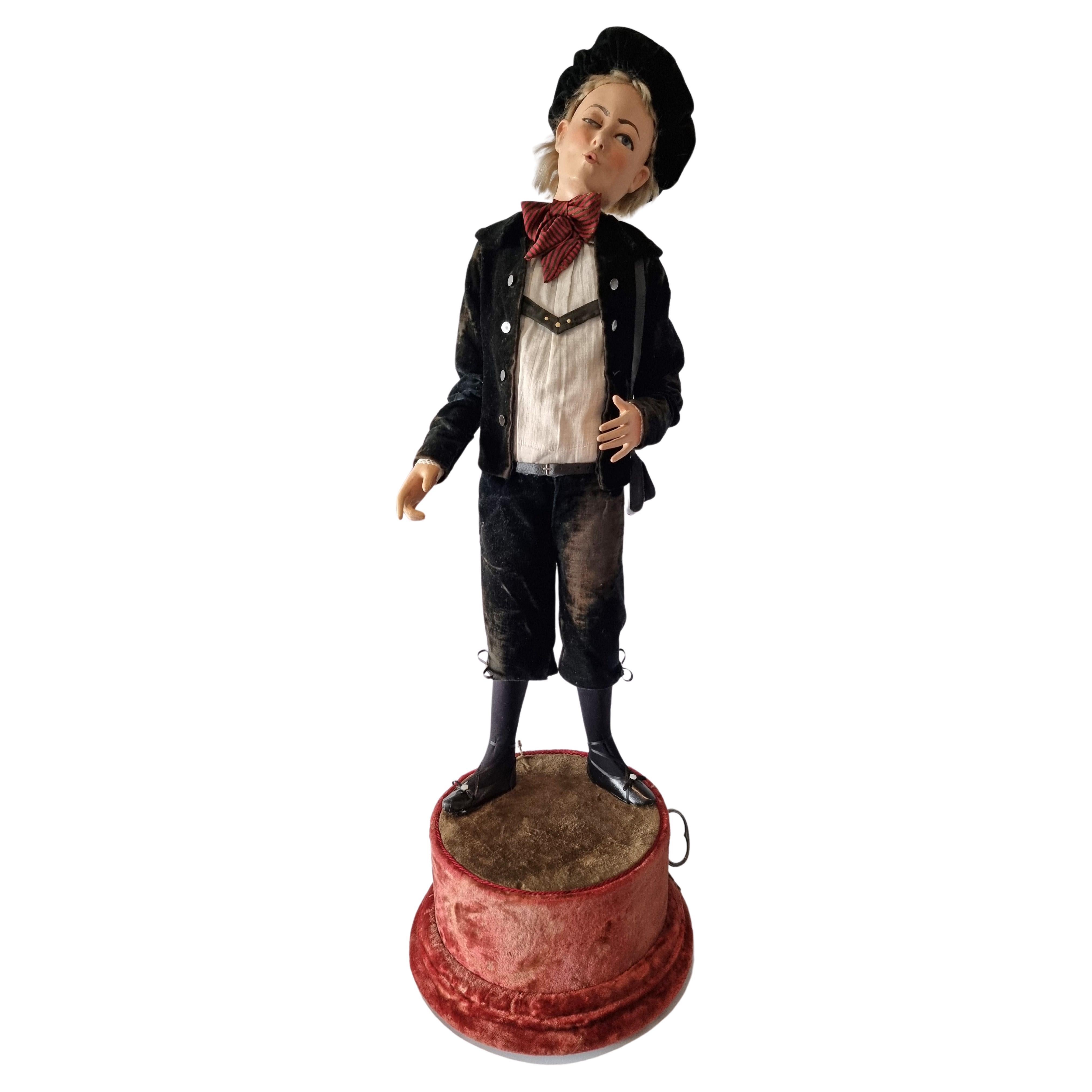 Antique Automaton The Whistler by Phalibois For Sale