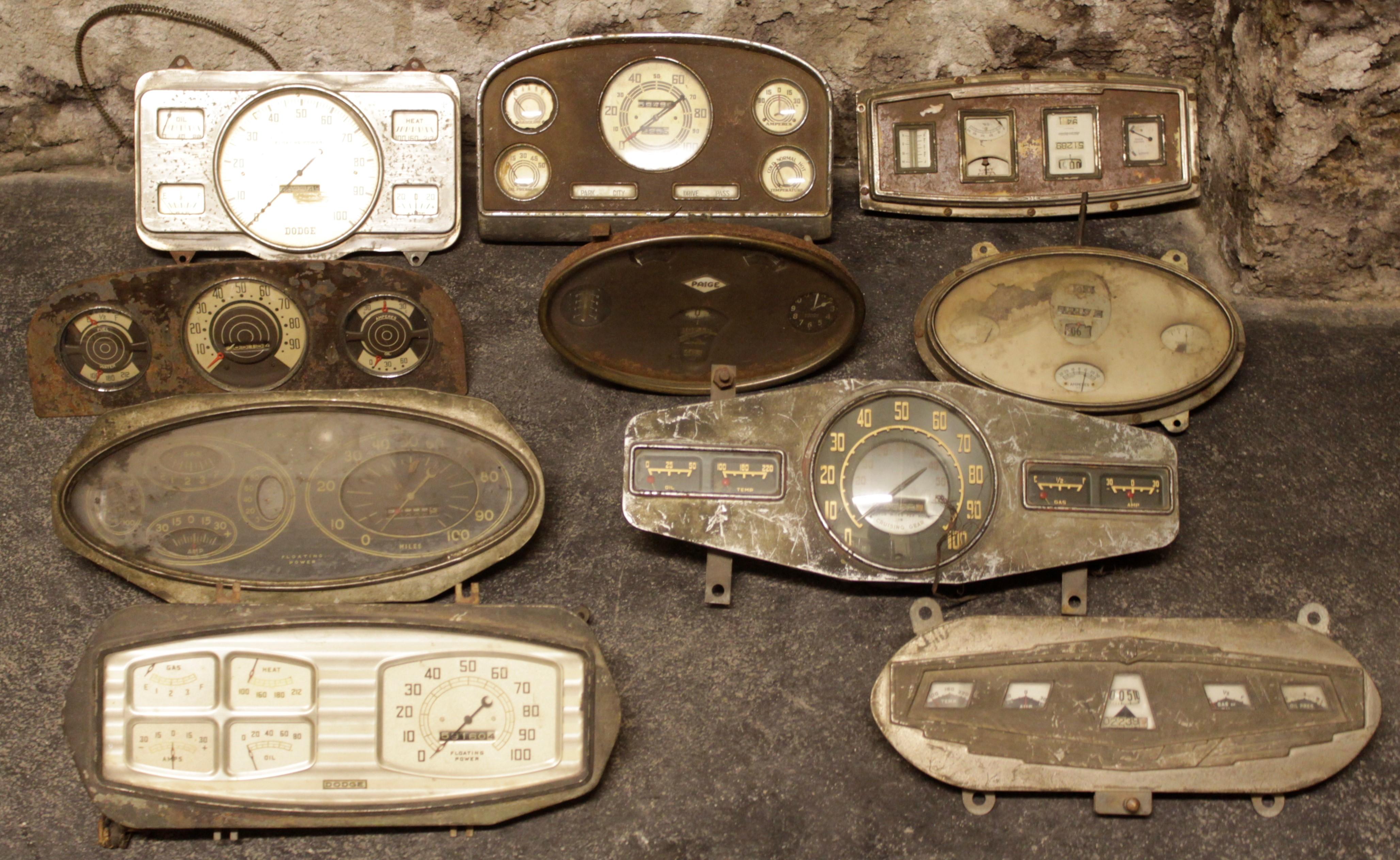 Antique Automotive and/or Truck Speedometer Dashboard Panel Gauge Collection 6