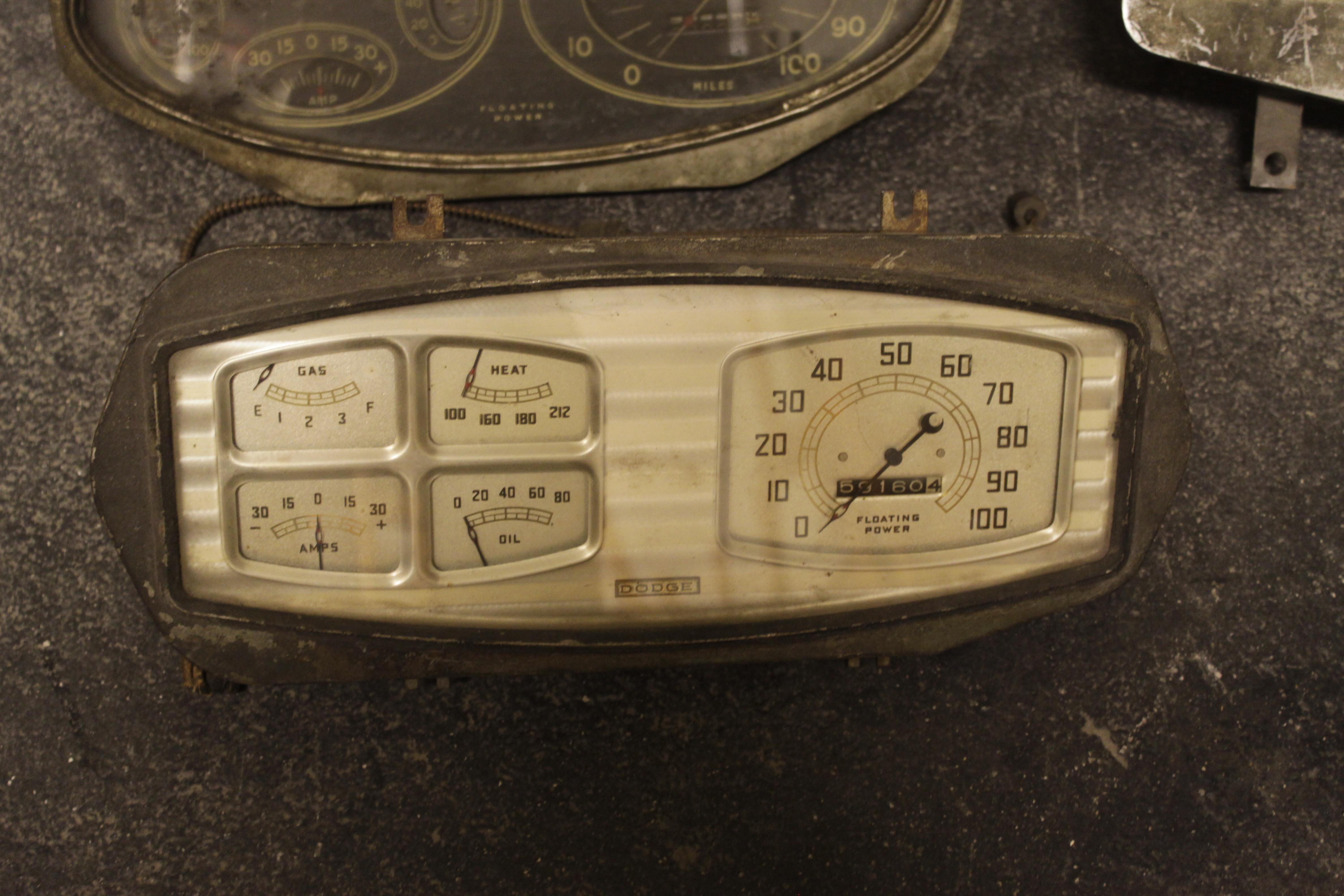 Antique Automotive and/or Truck Speedometer Dashboard Panel Gauge Collection 1