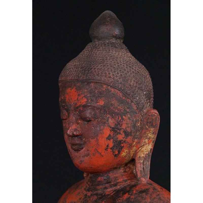 Antique Ava Buddha Statue from Burma For Sale 4