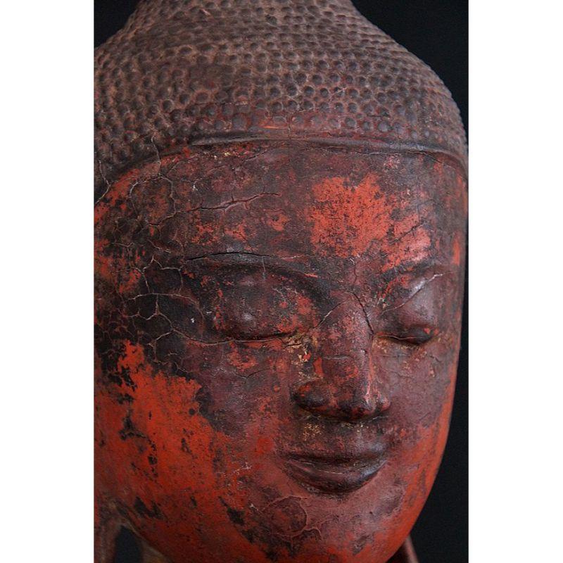 Antique Ava Buddha Statue from Burma For Sale 5