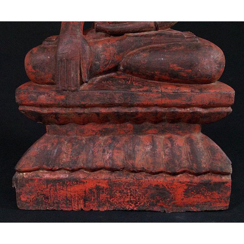 Antique Ava Buddha Statue from Burma For Sale 8