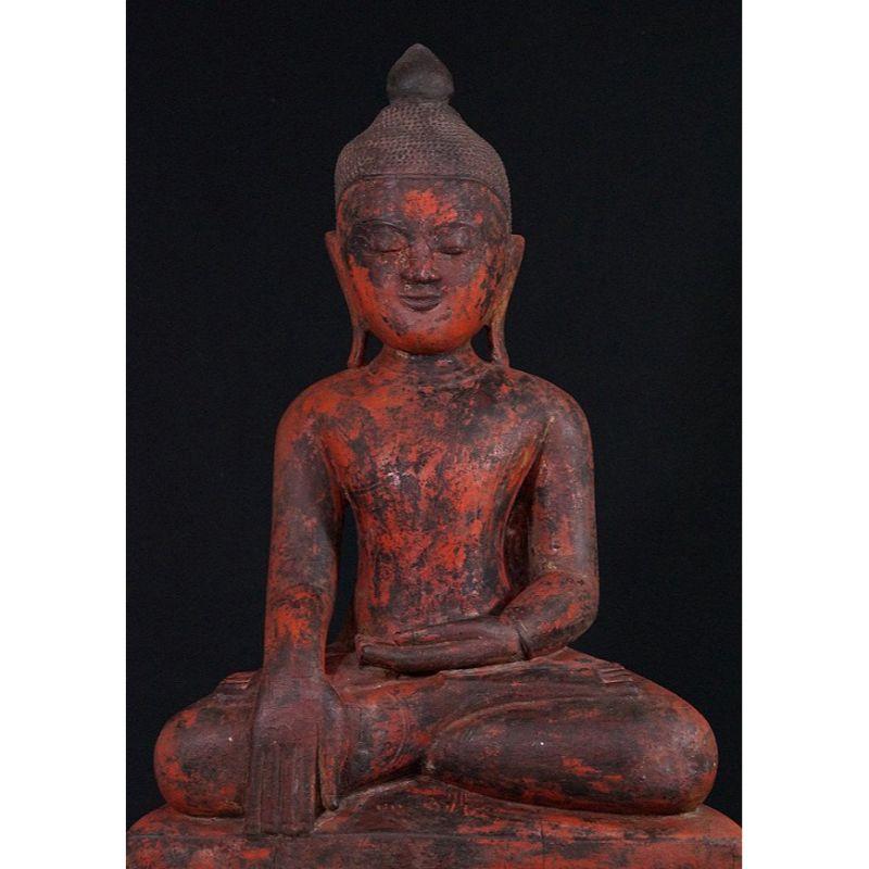 Antique Ava Buddha Statue from Burma For Sale 2