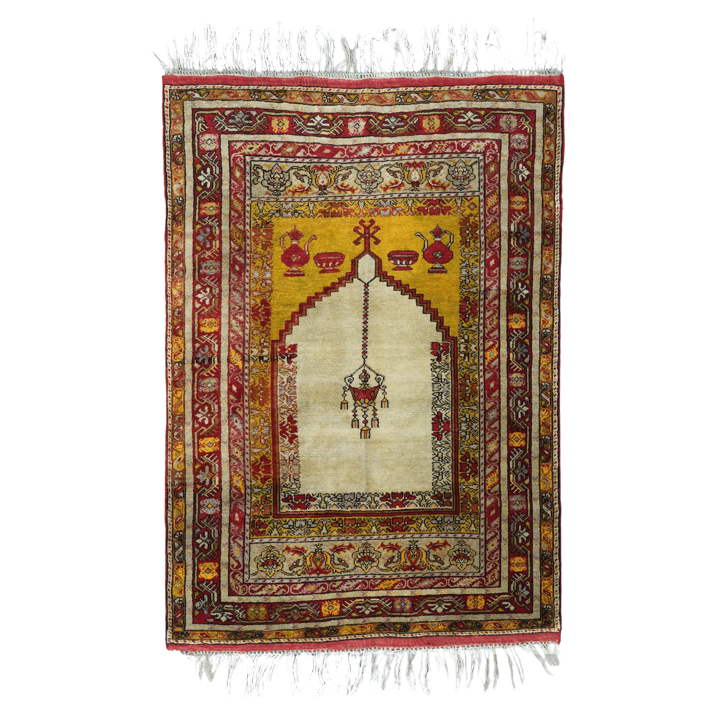 Antique Avanos Rug - 19th Century Antique Turkish Avanos Rug, Antique Prayer Rug For Sale