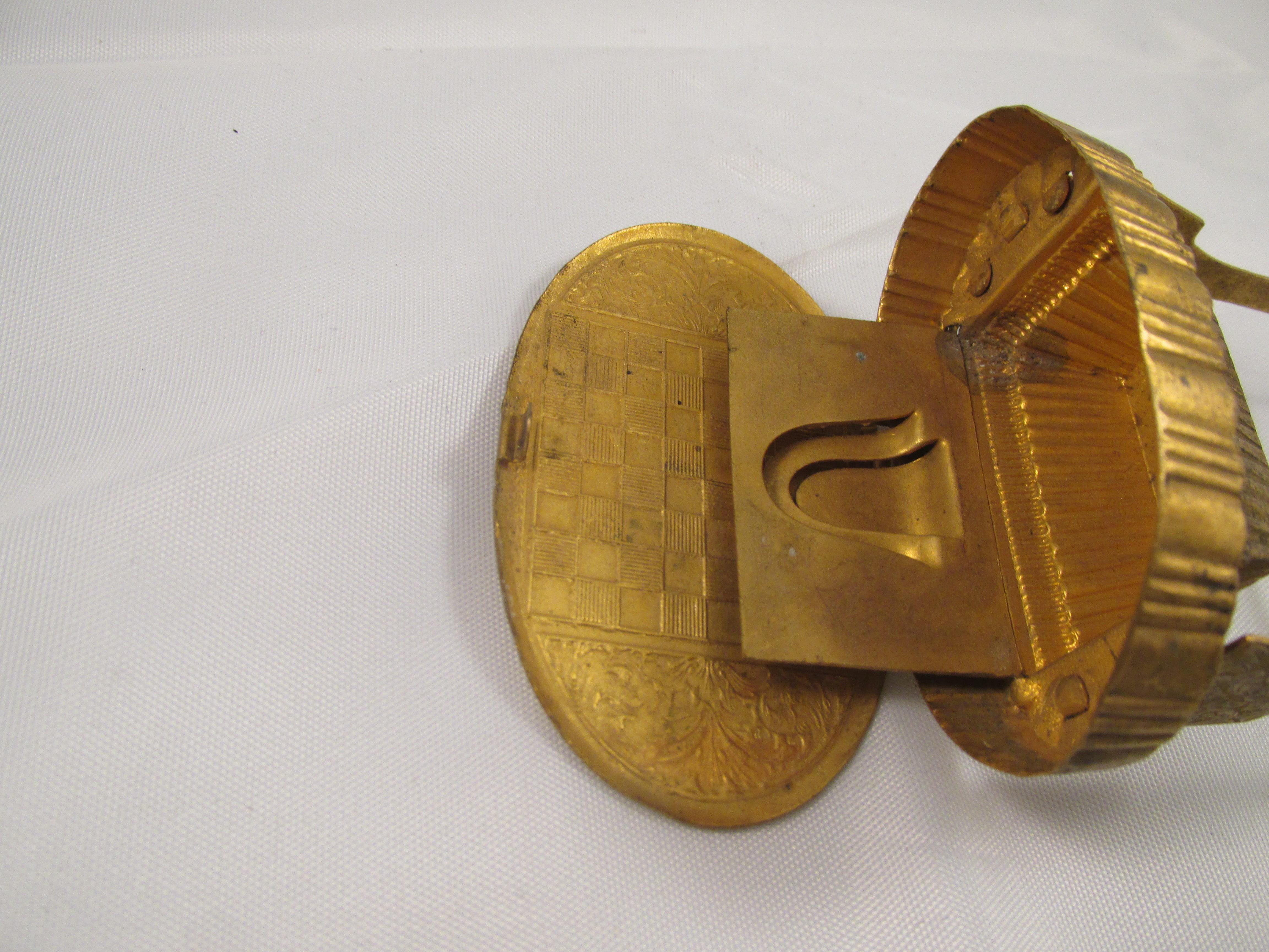 Antique Avery brass needle case 