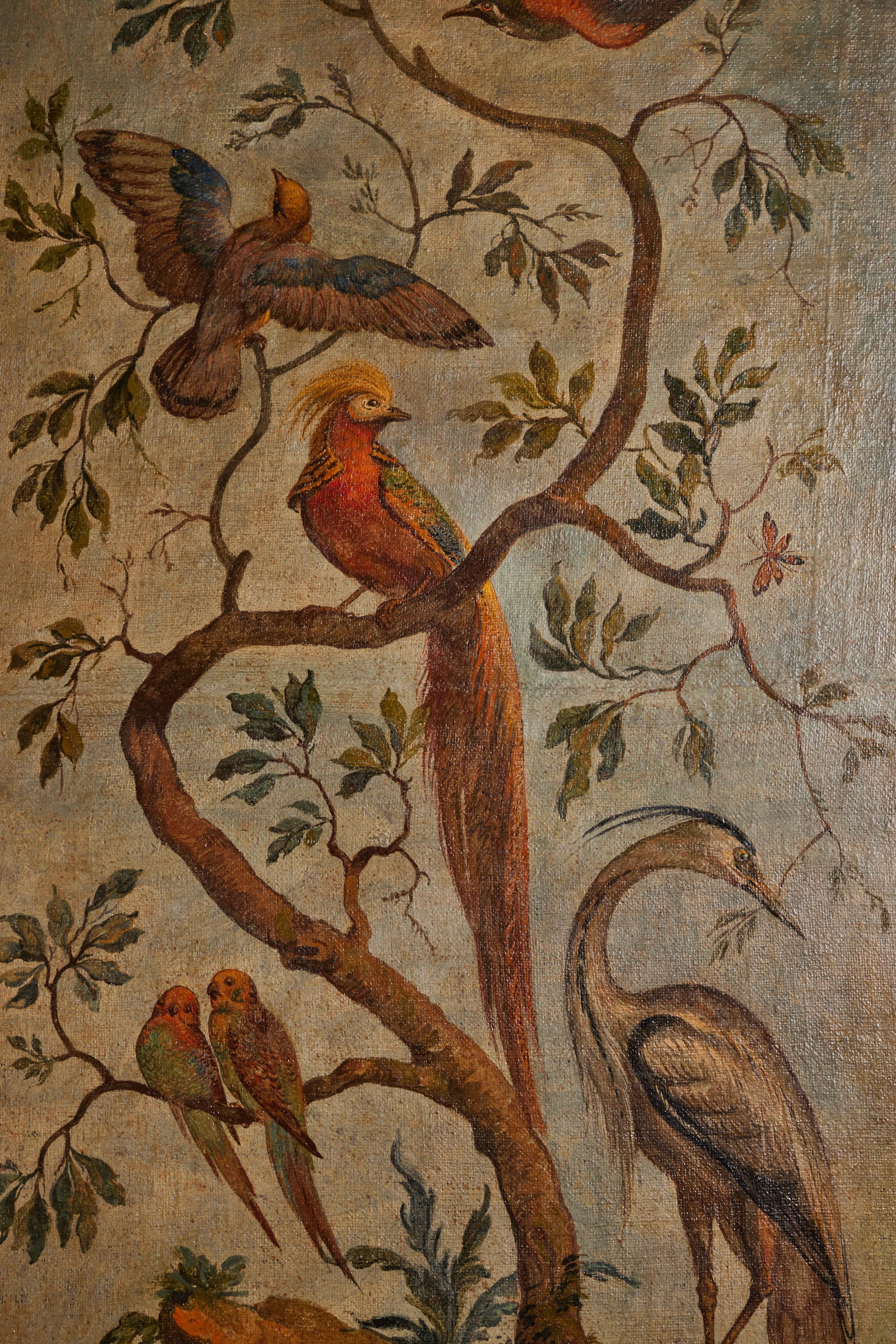 Gilt Antique, Avian Oil Paintings