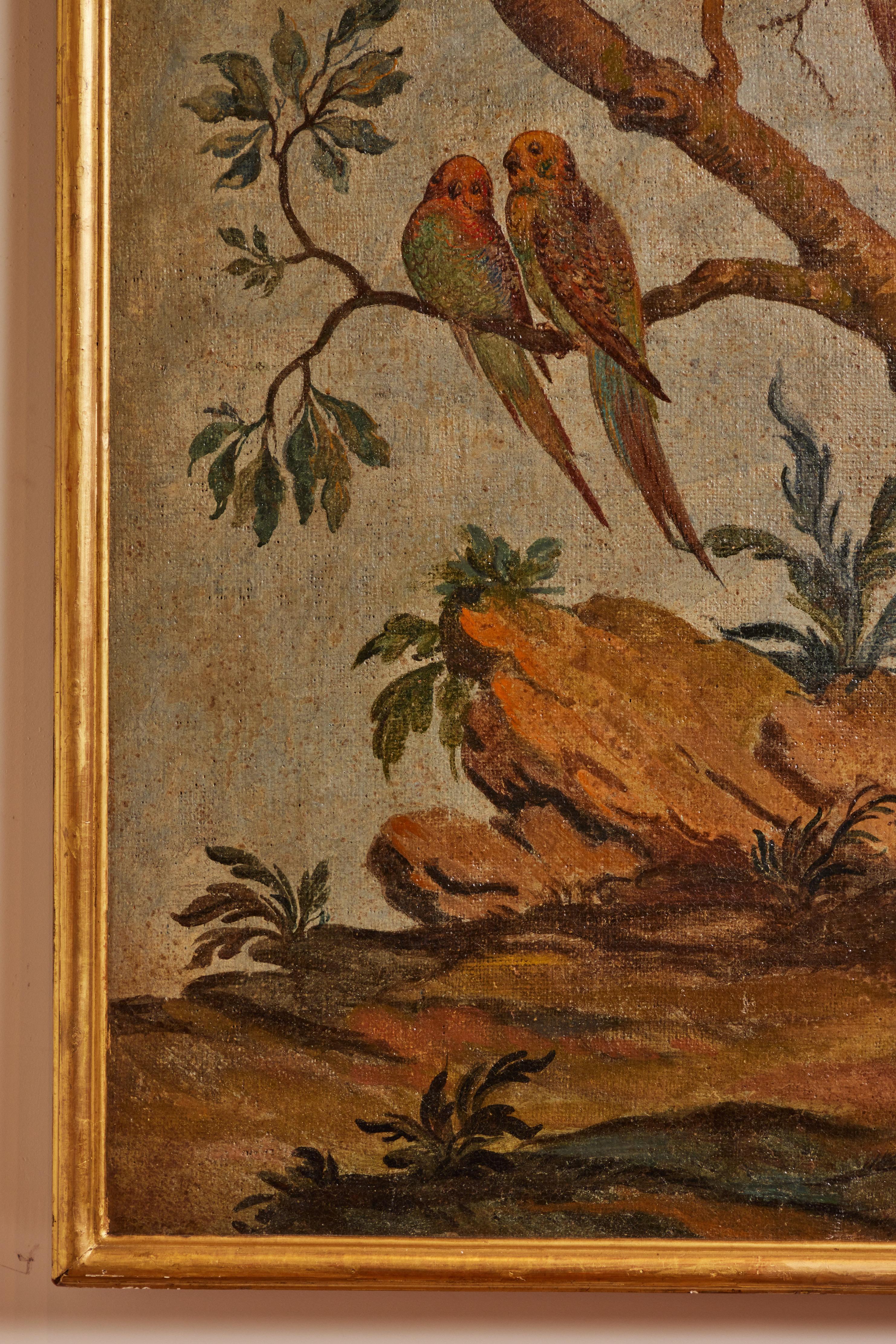 Antique, Avian Oil Paintings In Good Condition In Newport Beach, CA