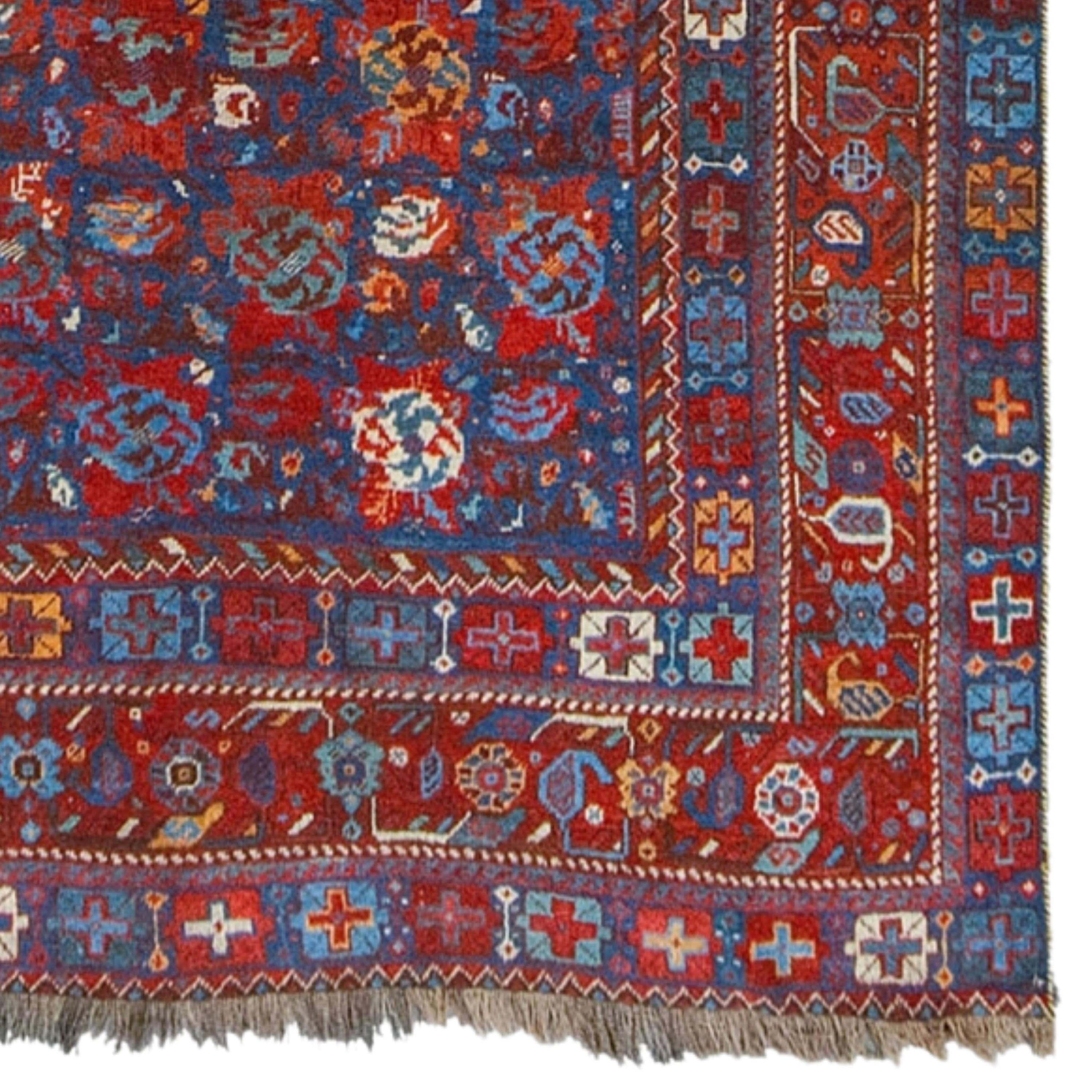 Wool Antique Avshar Rug - Late of 19th Century Avshar Rug, Antique Rug For Sale