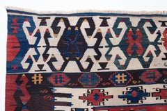 Antique Aydin Kilim Rug Wool Old Vintage Western Anatolian Turkish Carpet