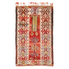 Antico Rug & Kilim di Aydin in lana Vecchio Vintage Anatolia Occidentale Tappeto Turco