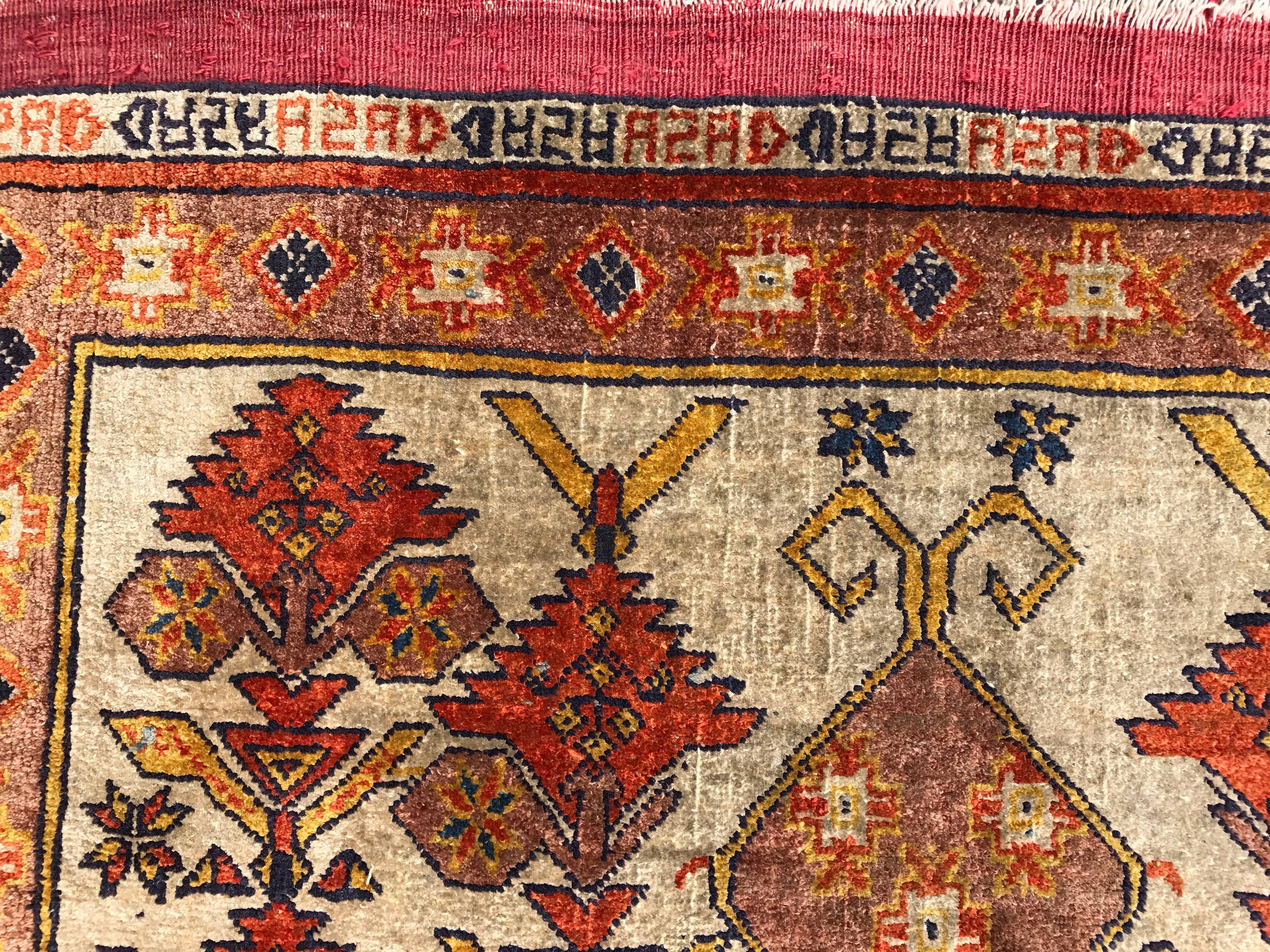 20th Century Antique Azerbaïdjan Silk Rug