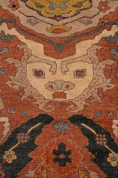 Antique Azerbaijan Karabagh Rug with Colorful Dragon Design - Rug & Kilim