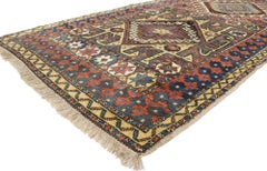 Antique Azerbaijan Rug with Tribal Style