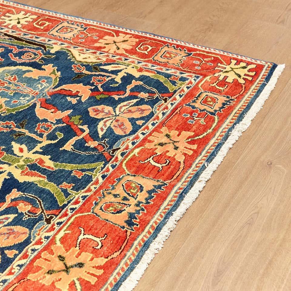 Antiker handgeknüpfter, großer Azeri Arts & Crafts Turkey-Teppich, Türkei, 1980 im Angebot 3