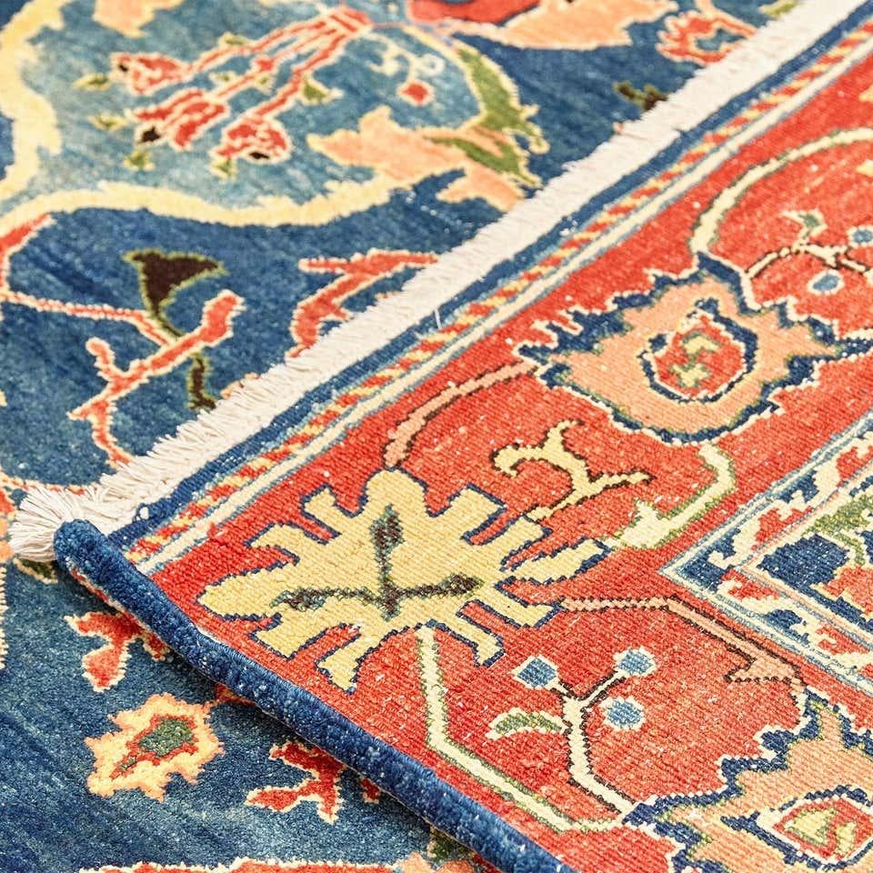 Grand tapis antique Azeri Arts & Crafts Turquie noué à la main, 1980 en vente 11