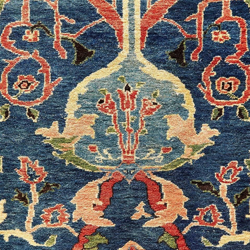 Antiker handgeknüpfter, großer Azeri Arts & Crafts Turkey-Teppich, Türkei, 1980 (Türkisch) im Angebot
