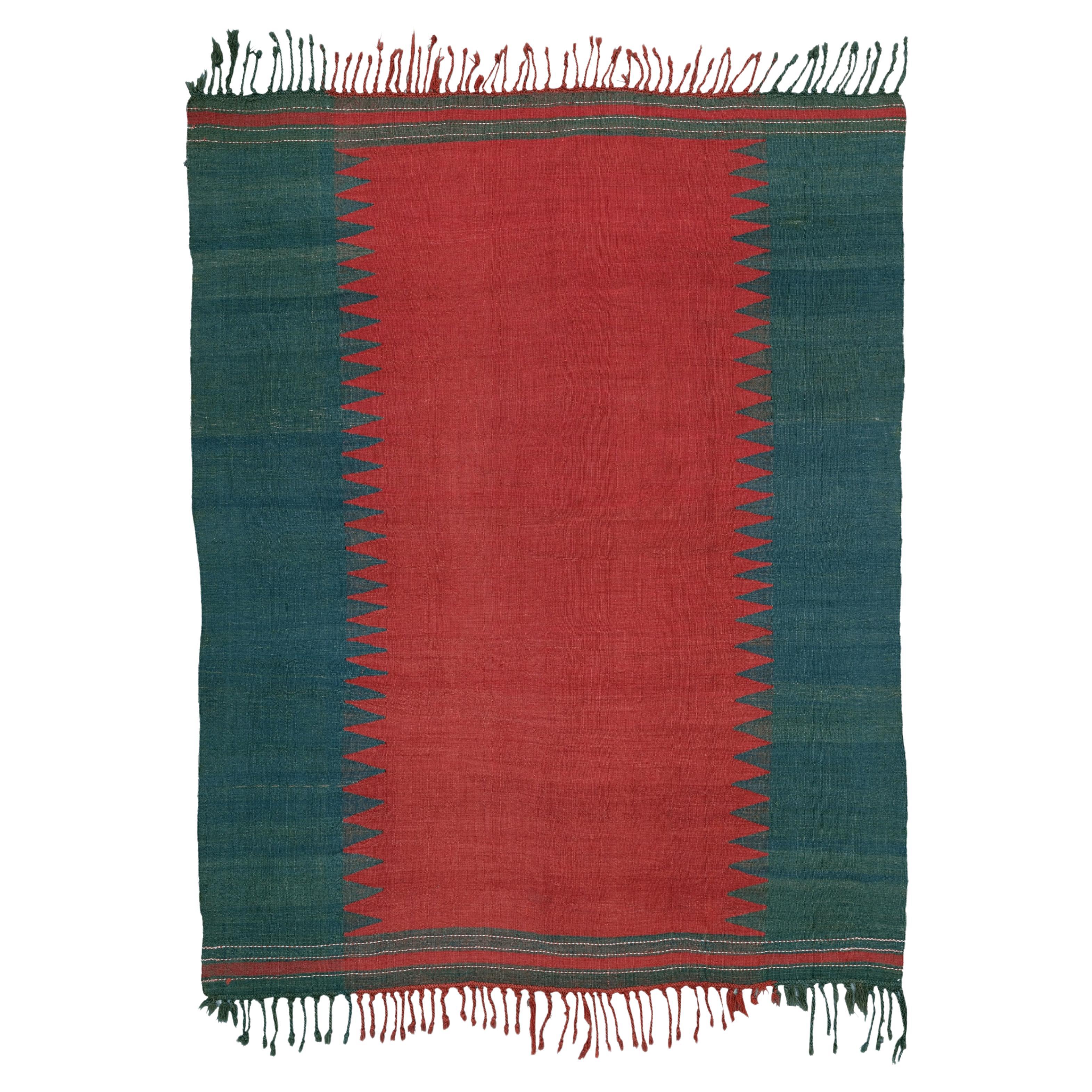 Antique Azeri Sofreh - Second Half 19th Century Azeri Sofreh, Handmade Rug