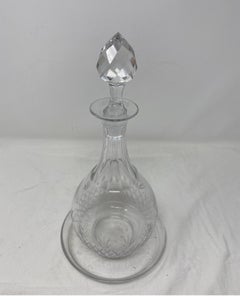 Antique Baccarat Carafe with Coaster