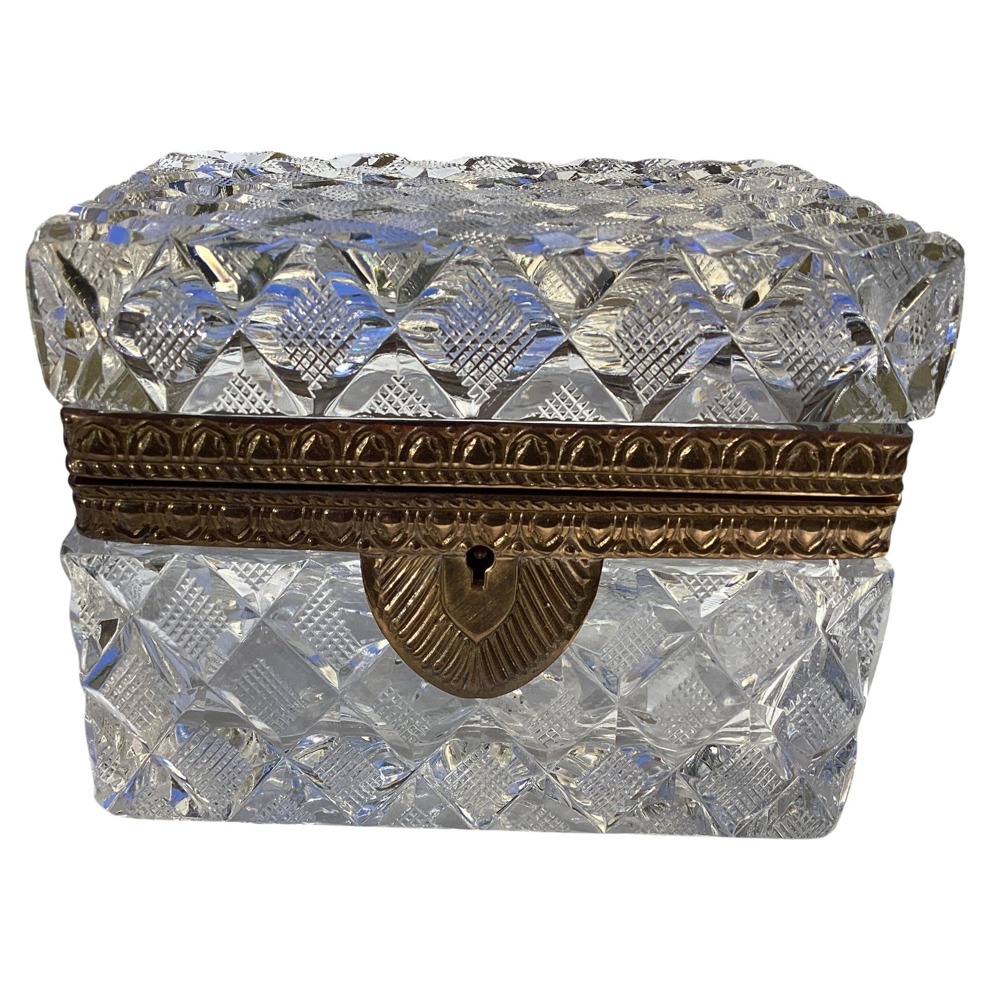 Antique Baccarat Crystal Box